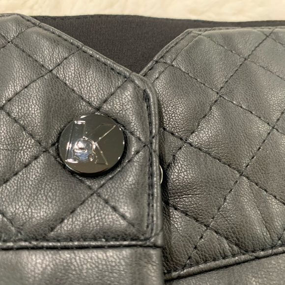 Karl Lagerfeld Faux Leather Skirt - Picture 4 of 6